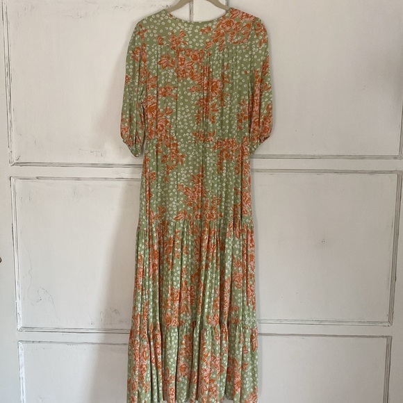 Anthropologie Able The Label Floral Tiered Maxi Dress XS - Picture 5 of 6